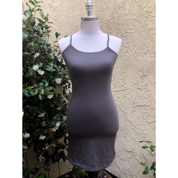 Charcoal Cami Bodycon Mini Dress - Picture 3 of 9